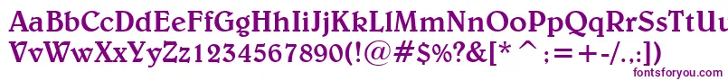 BelweMediumBt Font – Purple Fonts on White Background