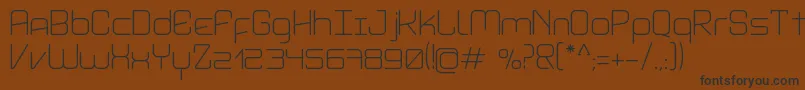AviddynRegular Font – Black Fonts on Brown Background