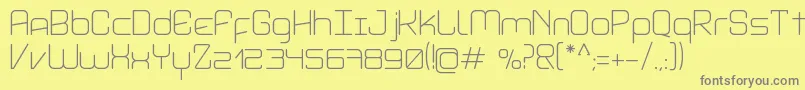 AviddynRegular Font – Gray Fonts on Yellow Background