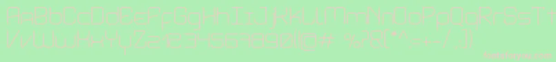 AviddynRegular Font – Pink Fonts on Green Background