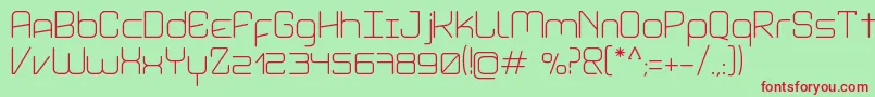 AviddynRegular Font – Red Fonts on Green Background