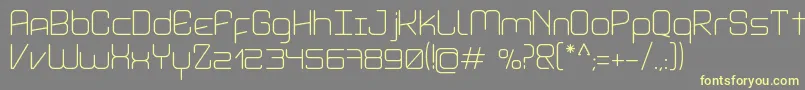 AviddynRegular-Schriftart – Gelbe Schriften auf grauem Hintergrund