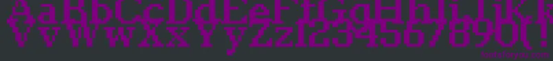 Classic1065 Font – Purple Fonts on Black Background