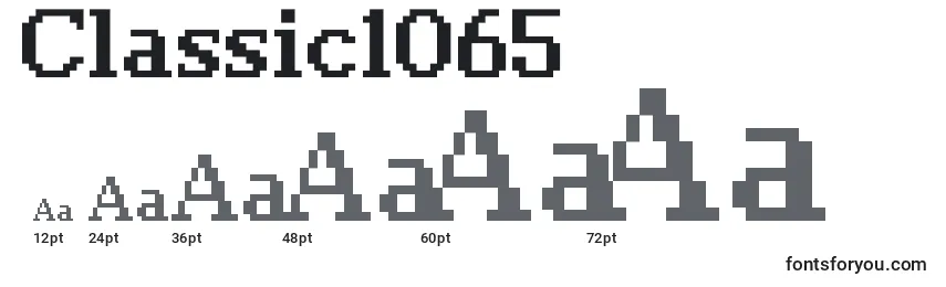 Classic1065 Font Sizes