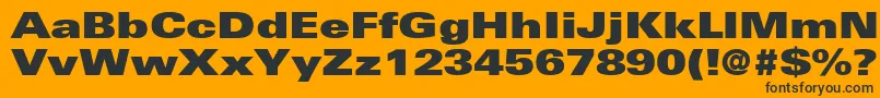 Lisätietoja NovaUltraExpandedSsiExtraBlackExpanded-fontista NovaUltraExpandedSsiExtraBlackExpanded-fontti – mustat fontit oranssilla taustalla