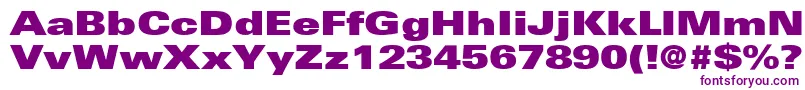 NovaUltraExpandedSsiExtraBlackExpanded Font – Purple Fonts on White Background