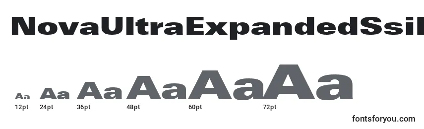 NovaUltraExpandedSsiExtraBlackExpanded Font Sizes