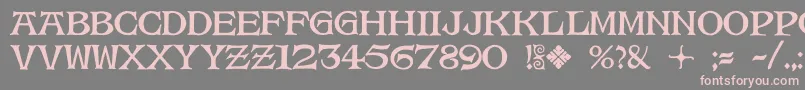 Magda Font – Pink Fonts on Gray Background