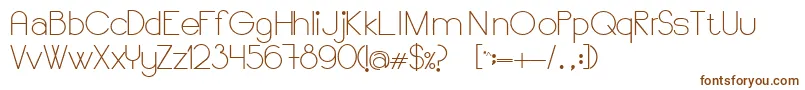 Шрифт SaySomething2012 – коричневые шрифты на белом фоне