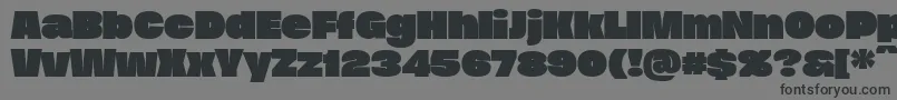 DueraExpablacPersonal Font – Black Fonts on Gray Background