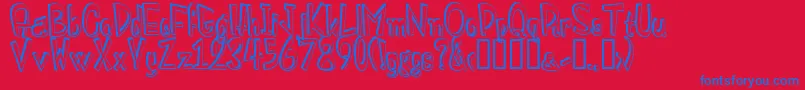 fuente MonstroulaShadowTtDarkShadow1.0 – Fuentes Azules Sobre Fondo Rojo