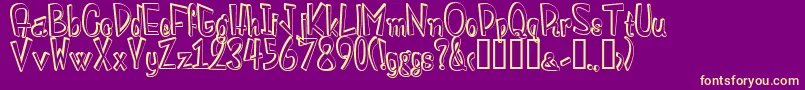 fuente MonstroulaShadowTtDarkShadow1.0 – Fuentes Amarillas Sobre Fondo Morado