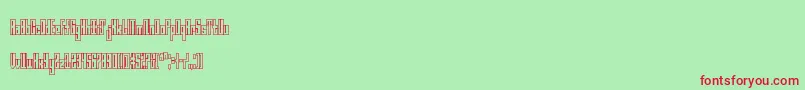 fuente EnTall – Fuentes Rojas Sobre Fondo Verde