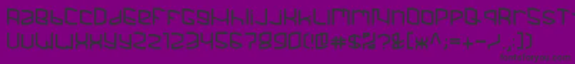 Mighty Font – Black Fonts on Purple Background