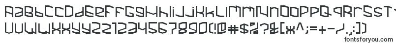 Шрифт Mighty – квадратные шрифты
