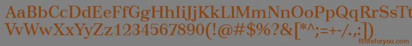Tusartext Font – Brown Fonts on Gray Background