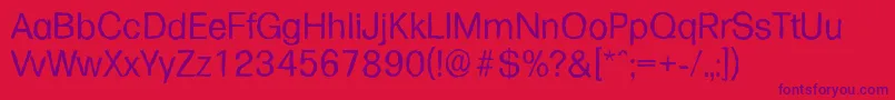 FormulaantiqueRegular Font – Purple Fonts on Red Background