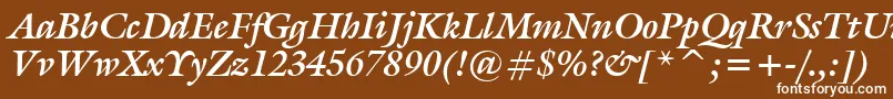 Tt0070m Font – White Fonts on Brown Background
