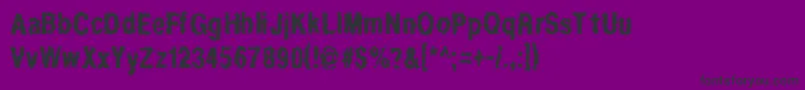 Шрифт Regurgi – чёрные шрифты на фиолетовом фоне