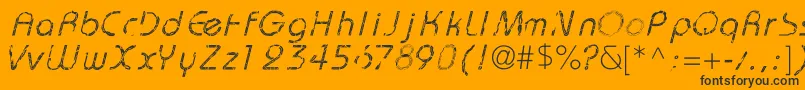 GarBold Font – Black Fonts on Orange Background