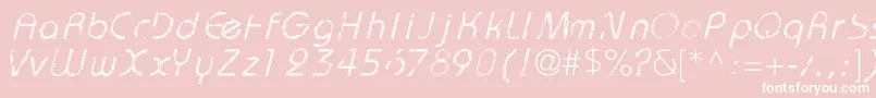 GarBold Font – White Fonts on Pink Background