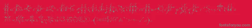 Mpswitchy Font – Gray Fonts on Red Background