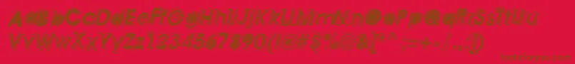 Шрифт Ass – коричневые шрифты на красном фоне