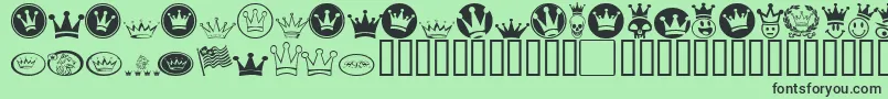 Monarchbats Font – Black Fonts on Green Background