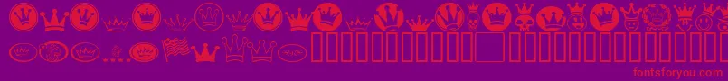 Monarchbats Font – Red Fonts on Purple Background