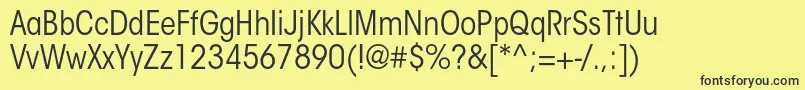 ItcavantgardestdBkcn Font – Black Fonts on Yellow Background