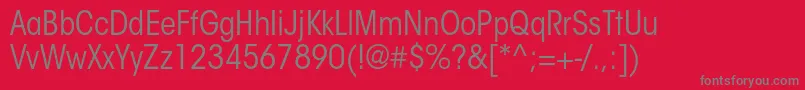 ItcavantgardestdBkcn Font – Gray Fonts on Red Background
