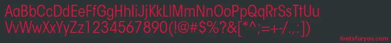ItcavantgardestdBkcn Font – Red Fonts on Black Background