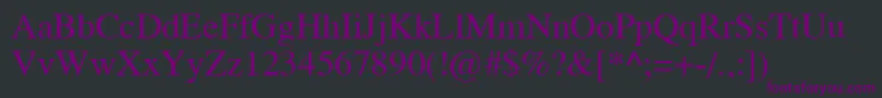 TempoRegular Font – Purple Fonts on Black Background