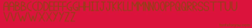 En savoir plus sur la police ClassA Police ClassA – polices brunes sur fond rouge