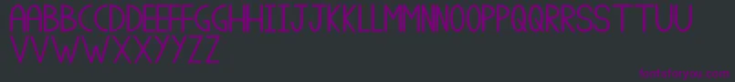 ClassA-Schriftart – Violette Schriften auf schwarzem Hintergrund