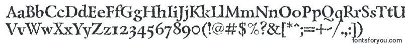Шрифт LazurskiantiquetextcBold – эродированные шрифты