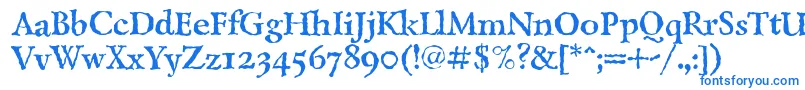 LazurskiantiquetextcBold Font – Blue Fonts on White Background