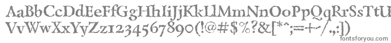 LazurskiantiquetextcBold Font – Gray Fonts on White Background