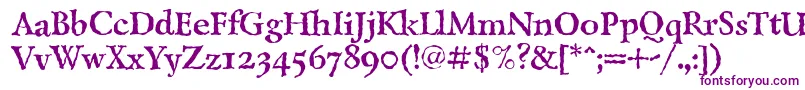 LazurskiantiquetextcBold Font – Purple Fonts on White Background
