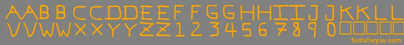 fuente Pfvvbf7 – Fuentes Naranjas Sobre Fondo Gris
