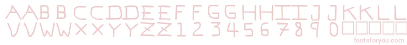 Pfvvbf7 Font – Pink Fonts on White Background