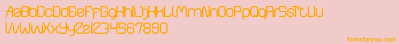 WindowsObject Font – Orange Fonts on Pink Background