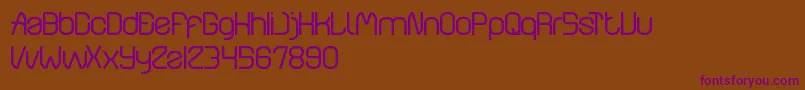 Шрифт WindowsObject – фиолетовые шрифты на коричневом фоне