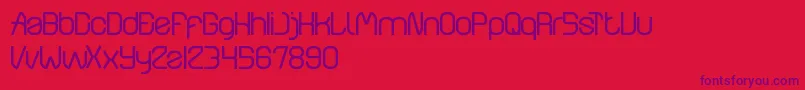 WindowsObject Font – Purple Fonts on Red Background