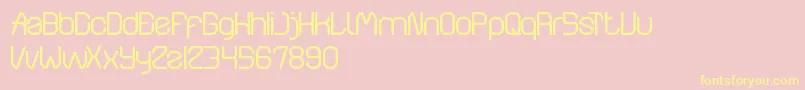 WindowsObject Font – Yellow Fonts on Pink Background