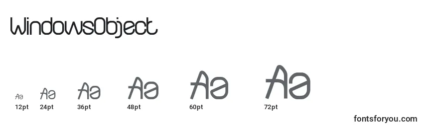 WindowsObject Font Sizes