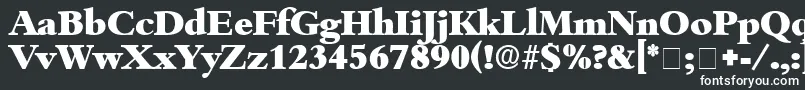 フォントScholeDisplaySsi – 黒い背景に白い文字