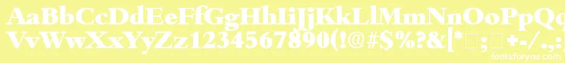 ScholeDisplaySsi Font – White Fonts on Yellow Background