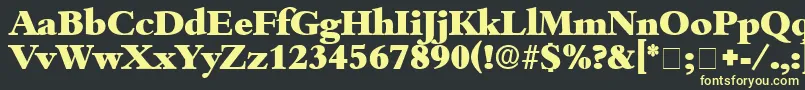 ScholeDisplaySsi Font – Yellow Fonts on Black Background
