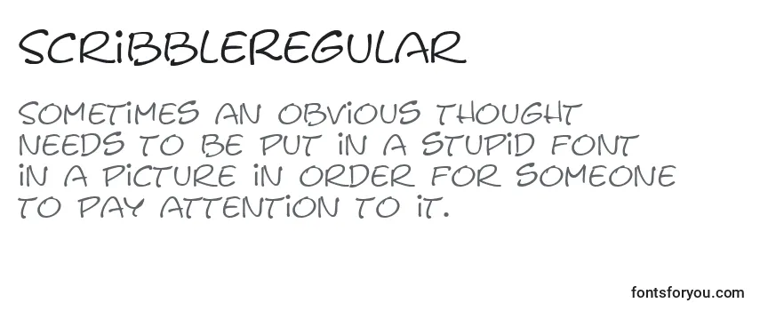 Шрифт ScribbleRegular